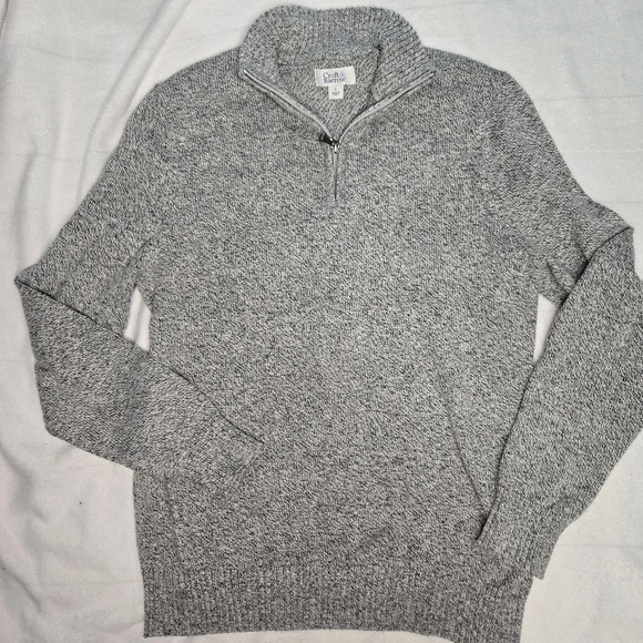 Grey Knit quarter zip - Picture 1 of 6